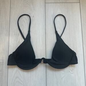 Black underwire bikini top small